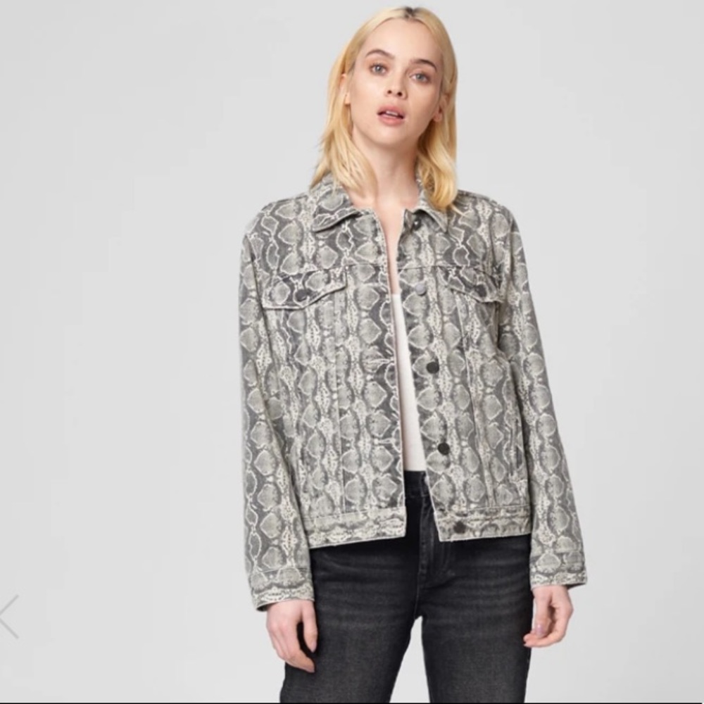 Blank NYC Snake Along Jean Jacket